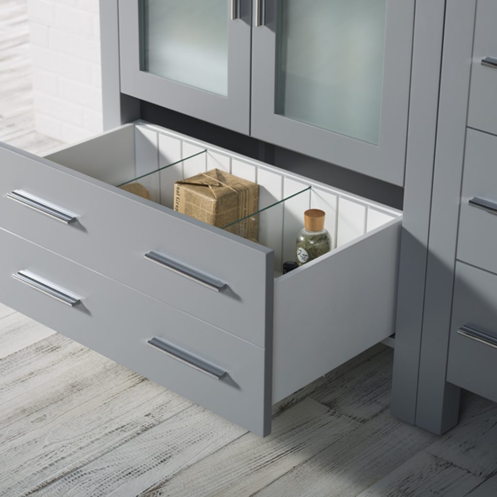 Sydney 42 Inch Vanity with Side Cabinet
