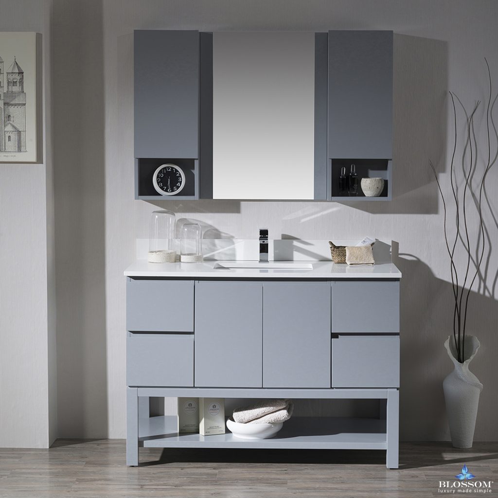 Monaco 48 Inch Vanity (Single or Double Basins)