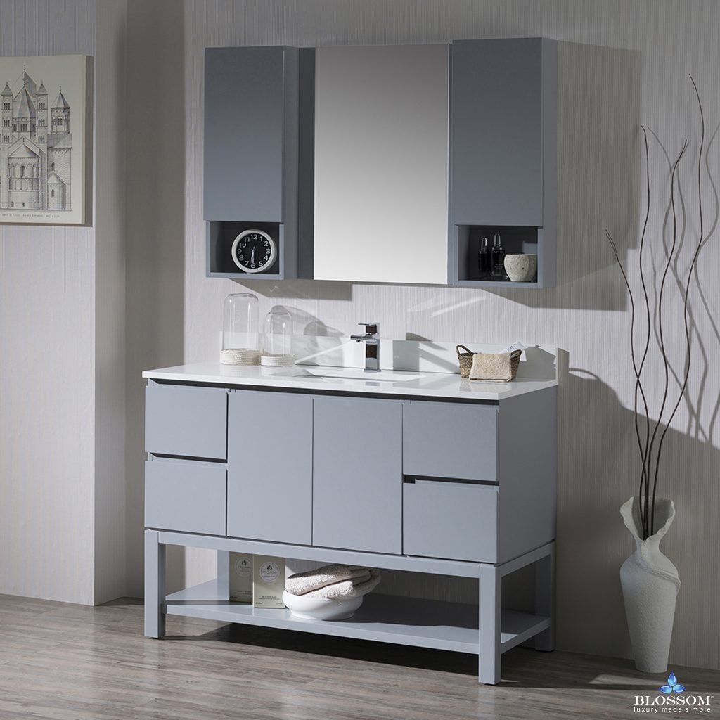 Monaco 48 Inch Vanity (Single or Double Basins)