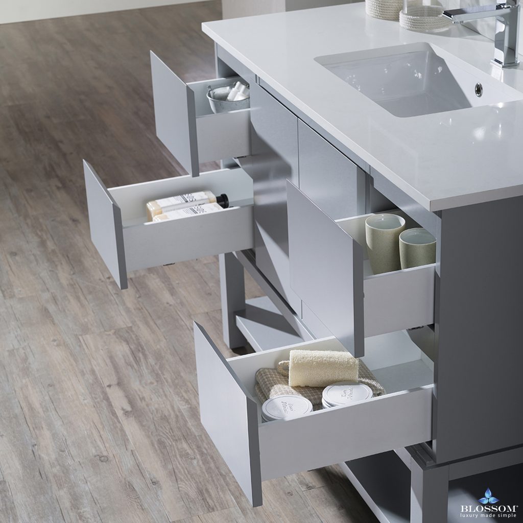 Monaco 48 Inch Vanity (Single or Double Basins)