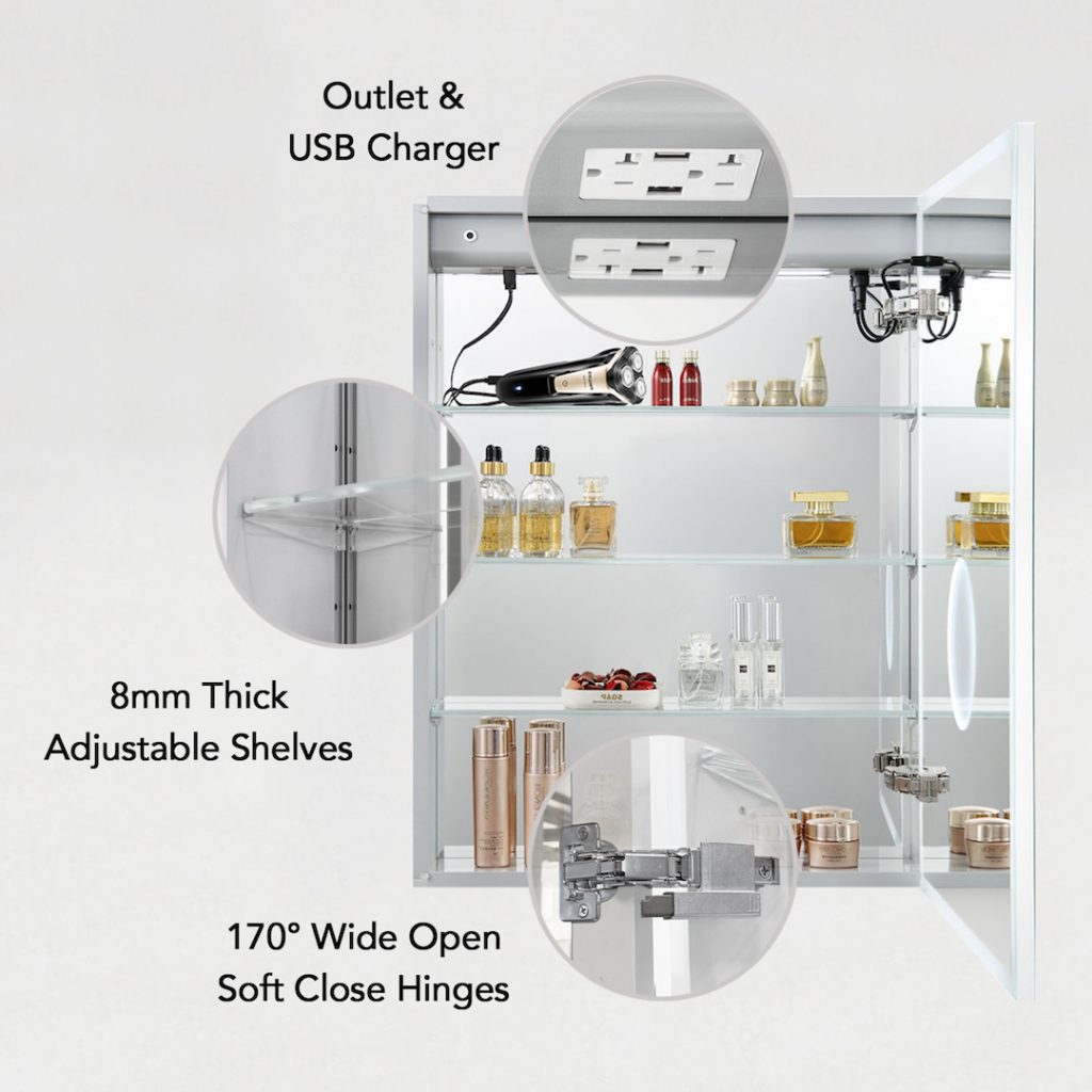 Asta – 24 Inches LED Medicine Cabinet