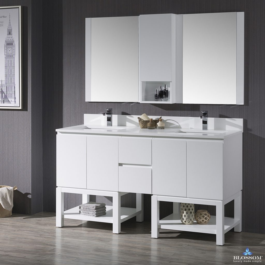 Monaco 60 Inch Wall Hungs Vanity