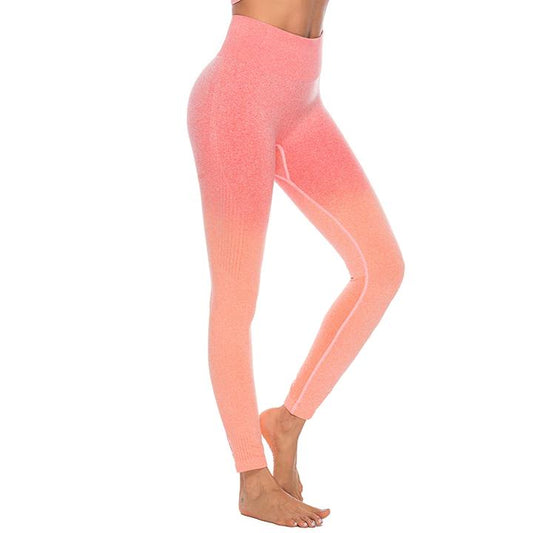 Astoria Seamless Ombre Legging - Orange Red