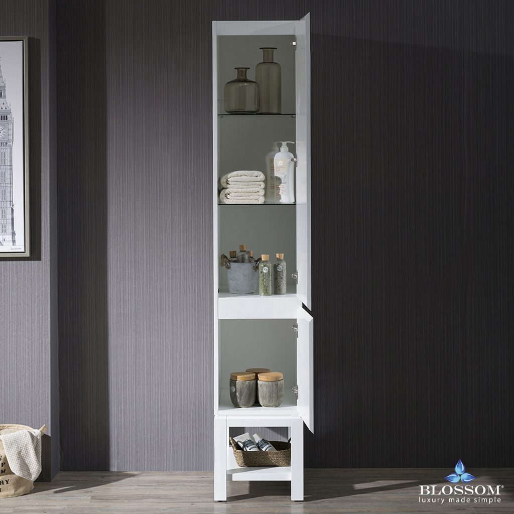 Monaco 15 Inch Linen Cabinet with Legs