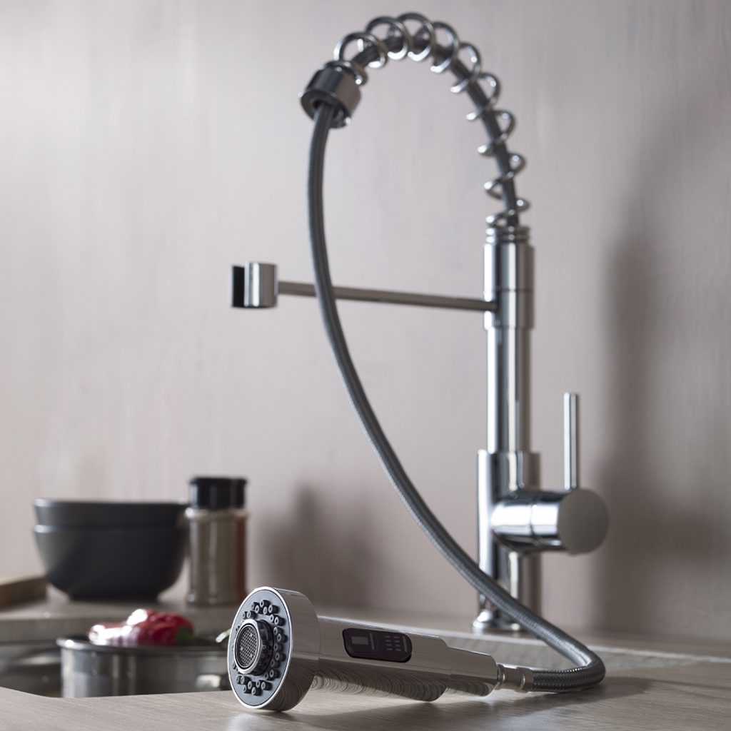 Single Handle Pull Out Kitchen Faucet – F01 205
