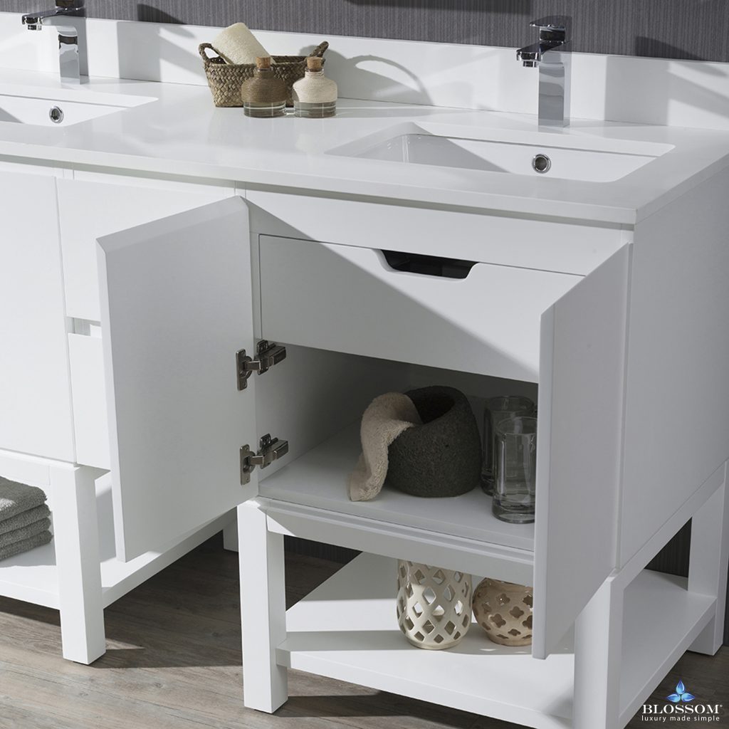 Monaco 60 Inch Wall Hungs Vanity