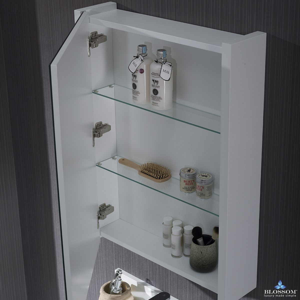 Monaco 24 Inch Vanity (Wall Hung, Chrome Legs, Wood Legs)