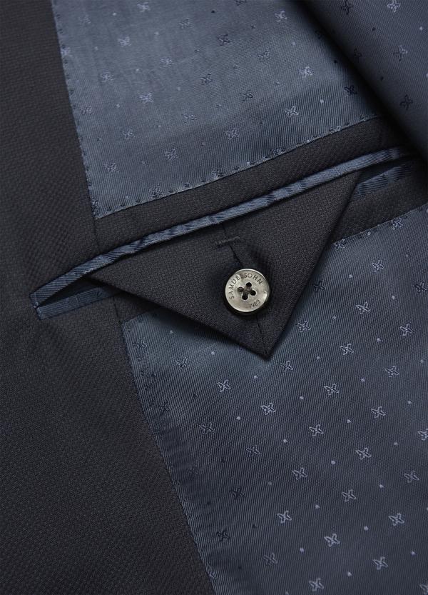 Samuelsohn Blue Double Twist Blazer - Classic Fit