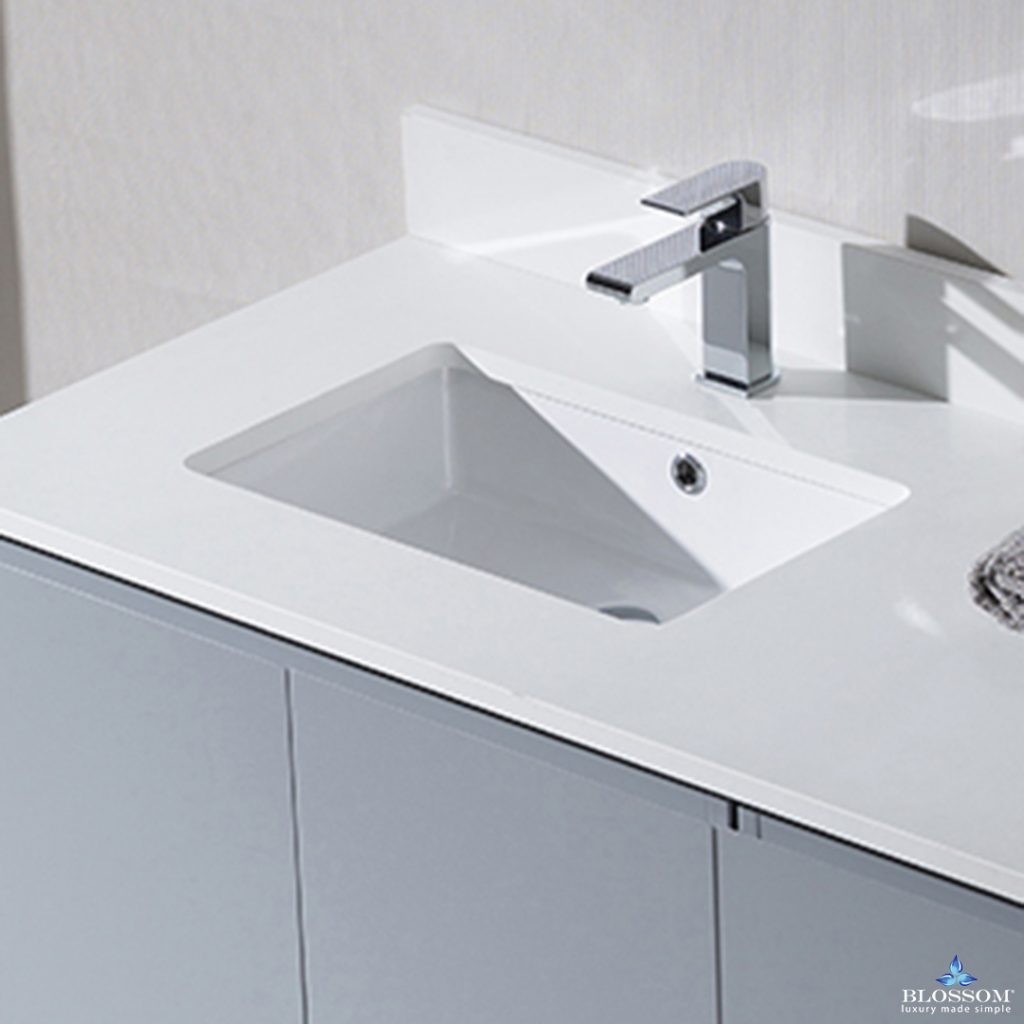 Monaco 42 Inch Vanity (Wall Hung, Chrome Legs, Wood Legs)