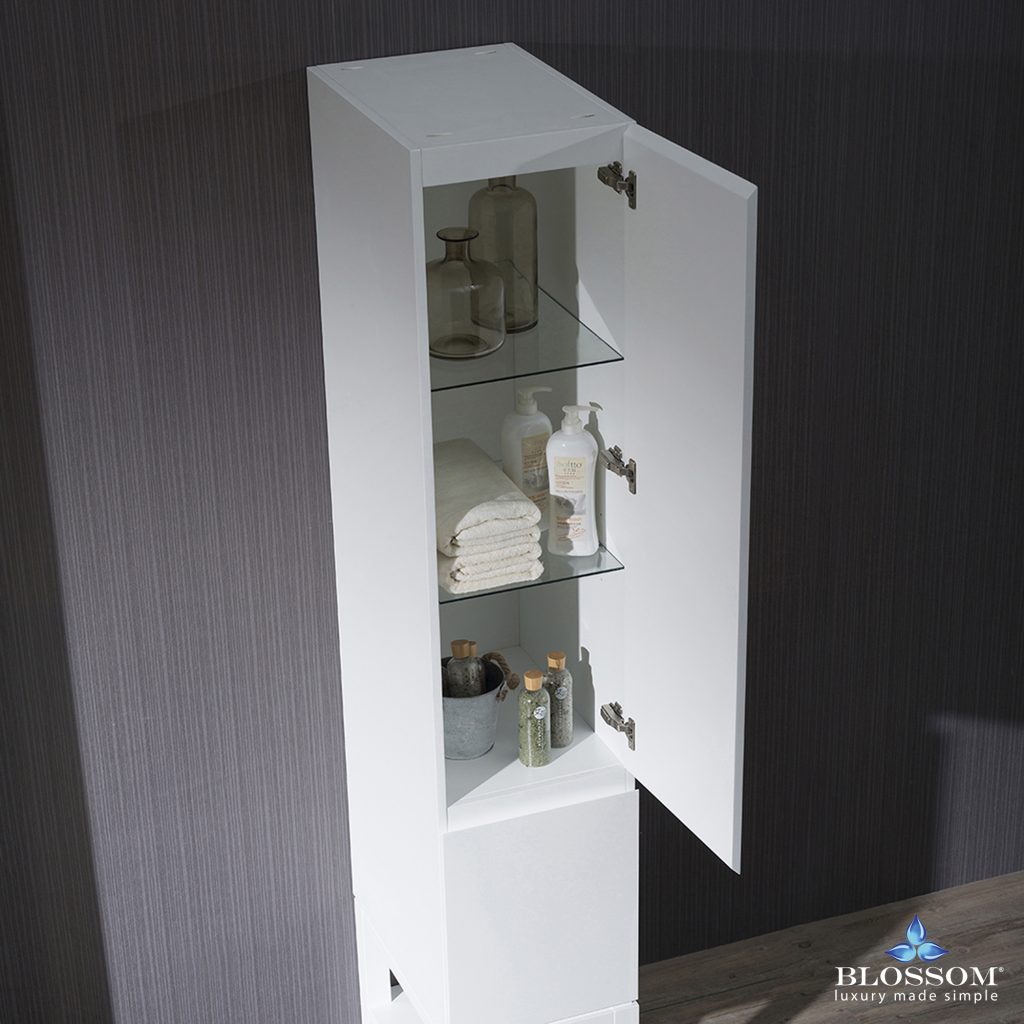 Monaco 15 Inch Linen Cabinet with Legs