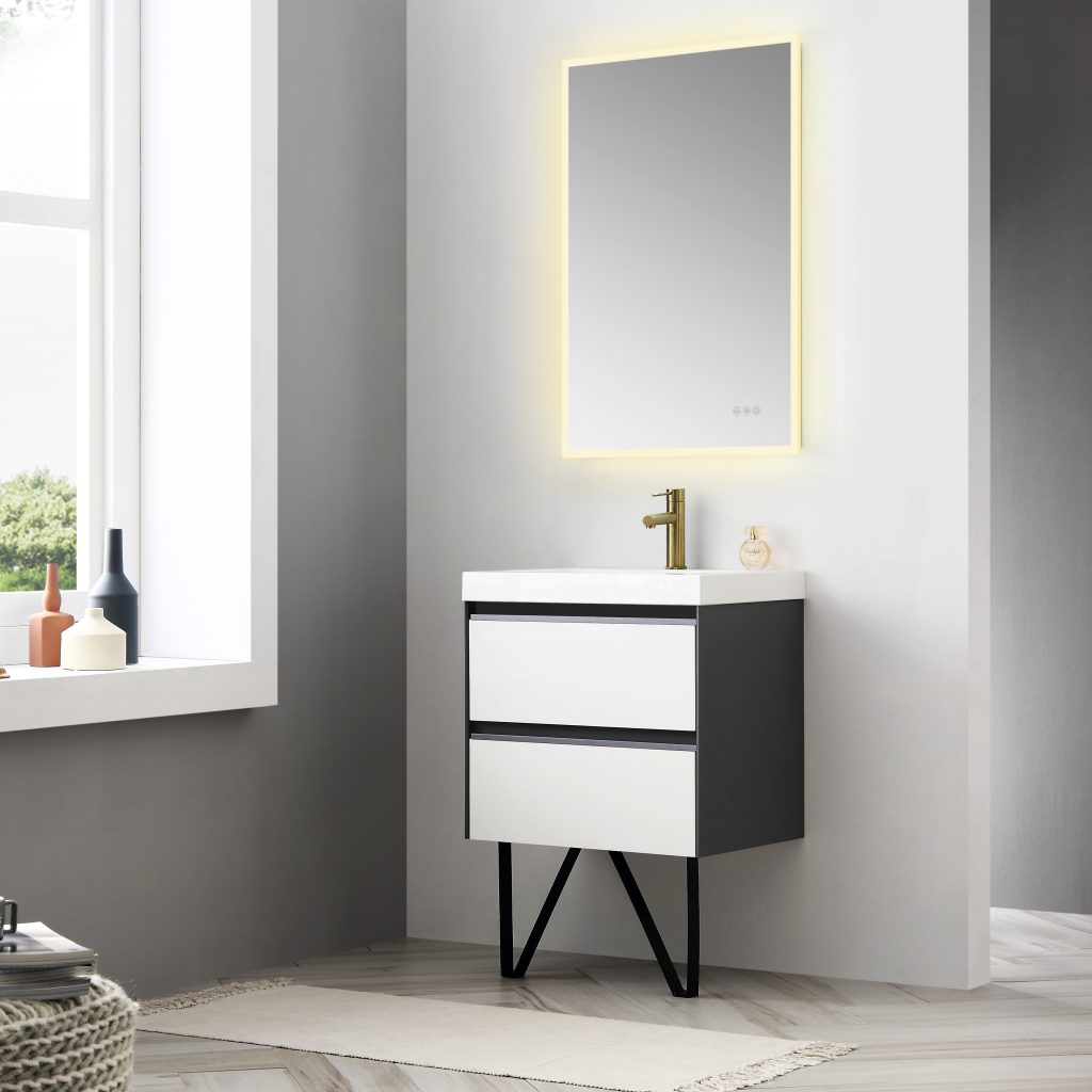 Beta 24 Inch LED Mirror Frosted Sides