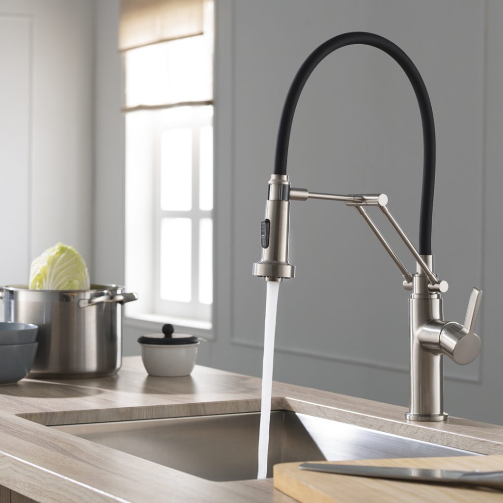 Single Handle Pull Out Kitchen Faucet – F01 208