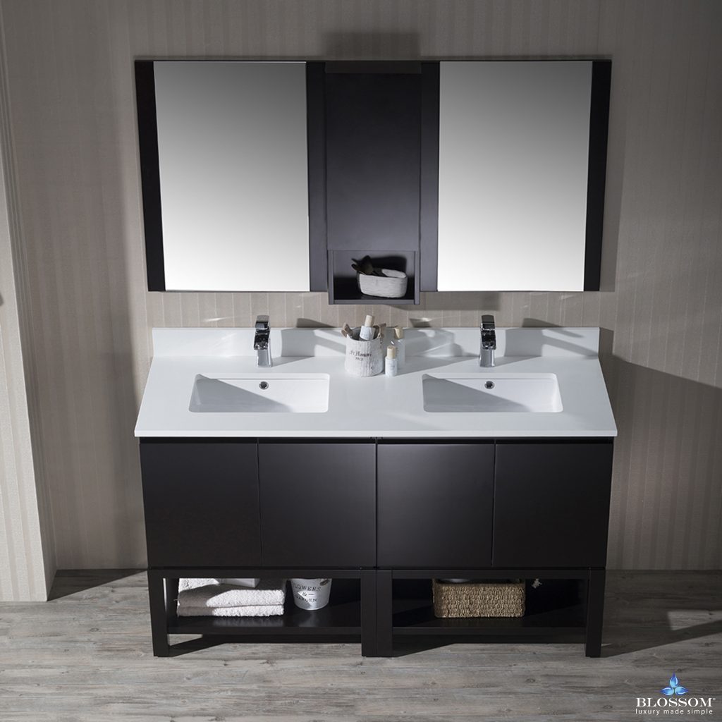 Monaco 60 Inch Free-Standing Vanity