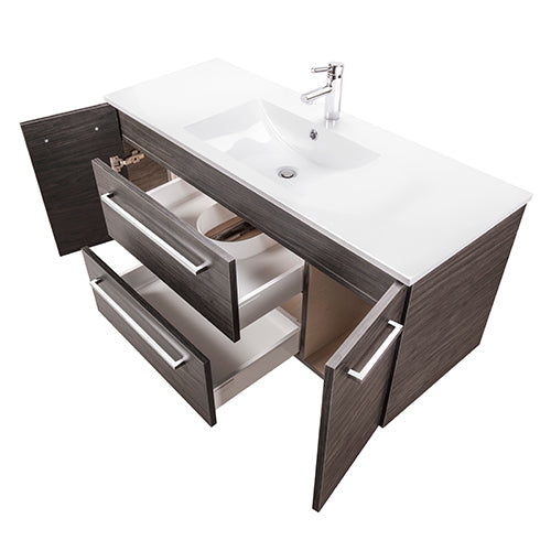 48″ 2 Drawer 2 Door Wall Hung Vanity
