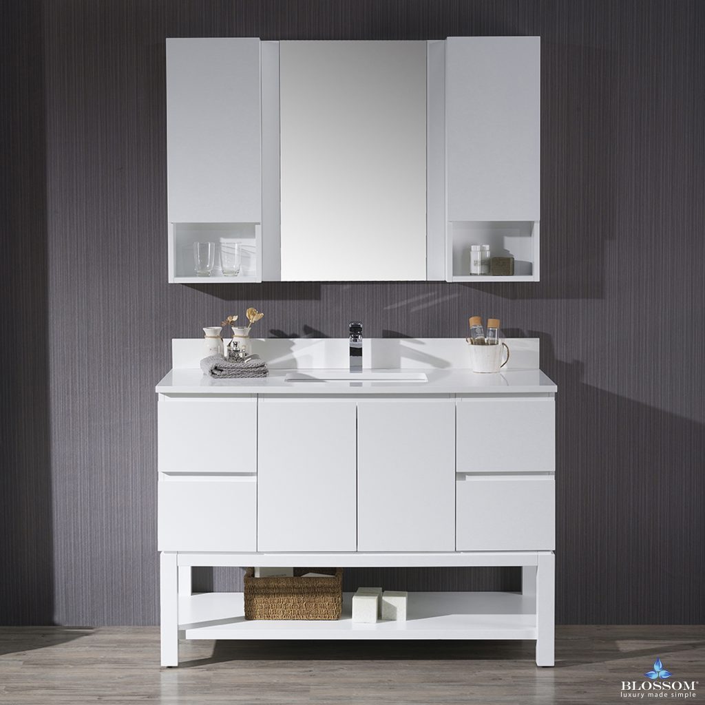 Monaco 48 Inch Vanity (Single or Double Basins)