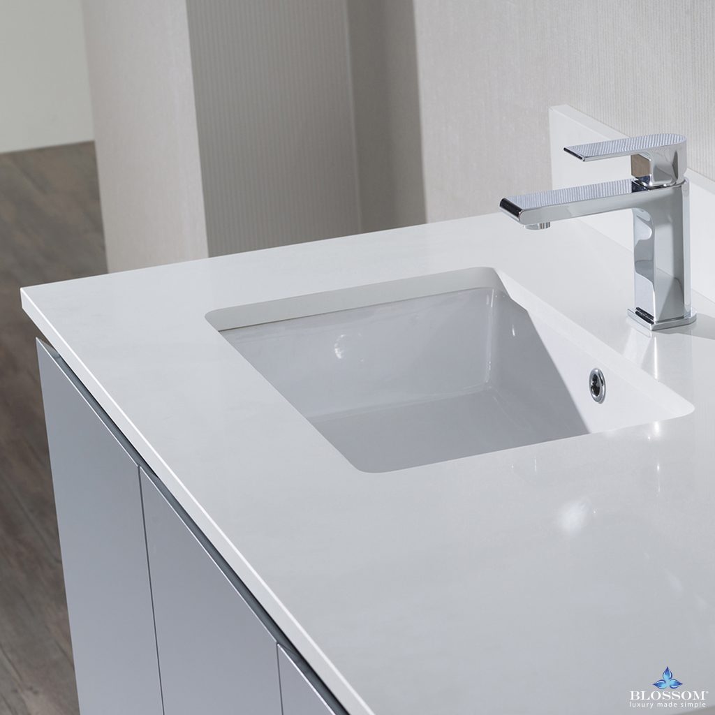 Monaco 42 Inch Vanity (Wall Hung, Chrome Legs, Wood Legs)