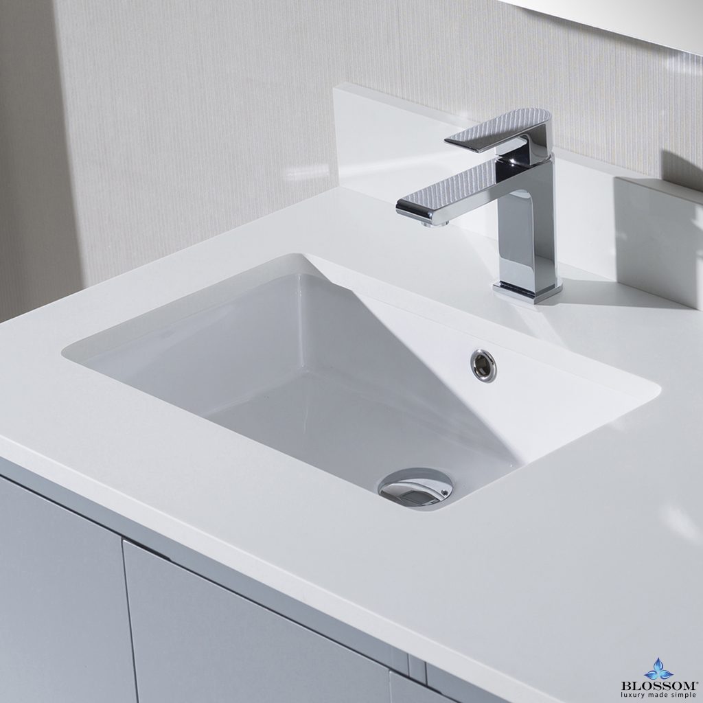 Monaco 36 Inch Vanity (Wall Hung, Chrome Legs, Wood Legs)