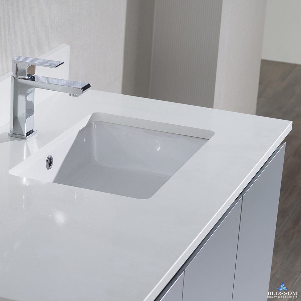 Monaco 42 Inch Vanity (Wall Hung, Chrome Legs, Wood Legs)
