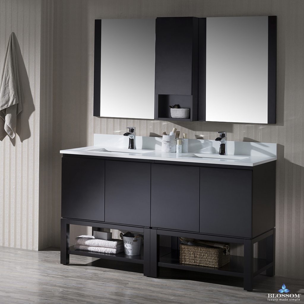 Monaco 60 Inch Free-Standing Vanity