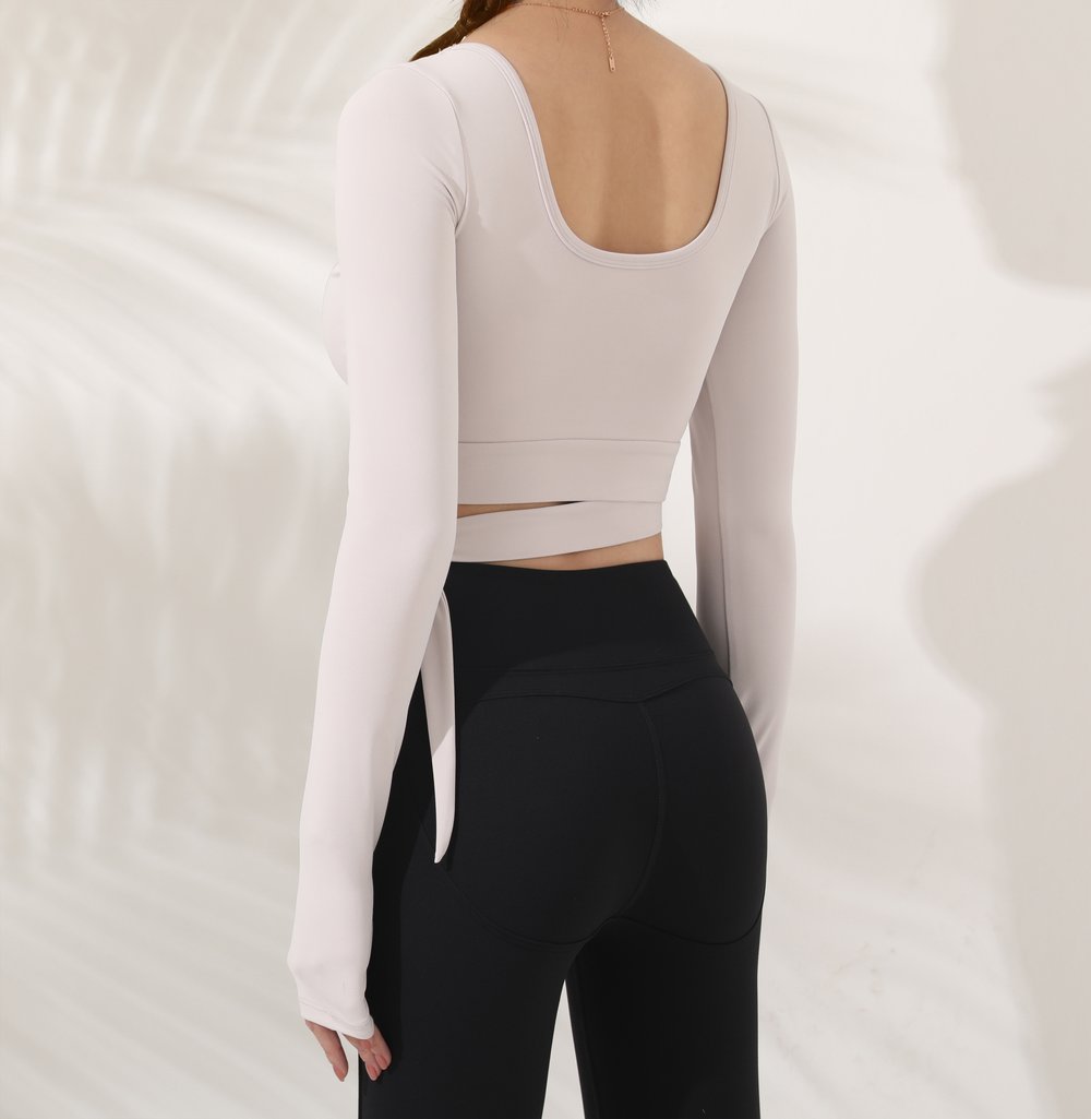 Astoria LUXE Bow Sports Crop - White