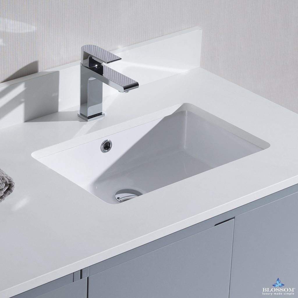 Monaco 42 Inch Vanity (Wall Hung, Chrome Legs, Wood Legs)