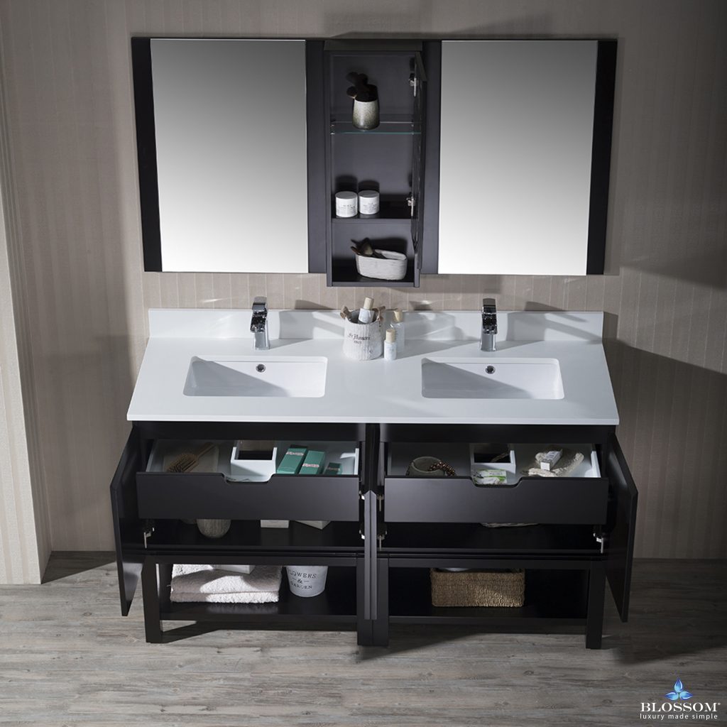 Monaco 60 Inch Free-Standing Vanity
