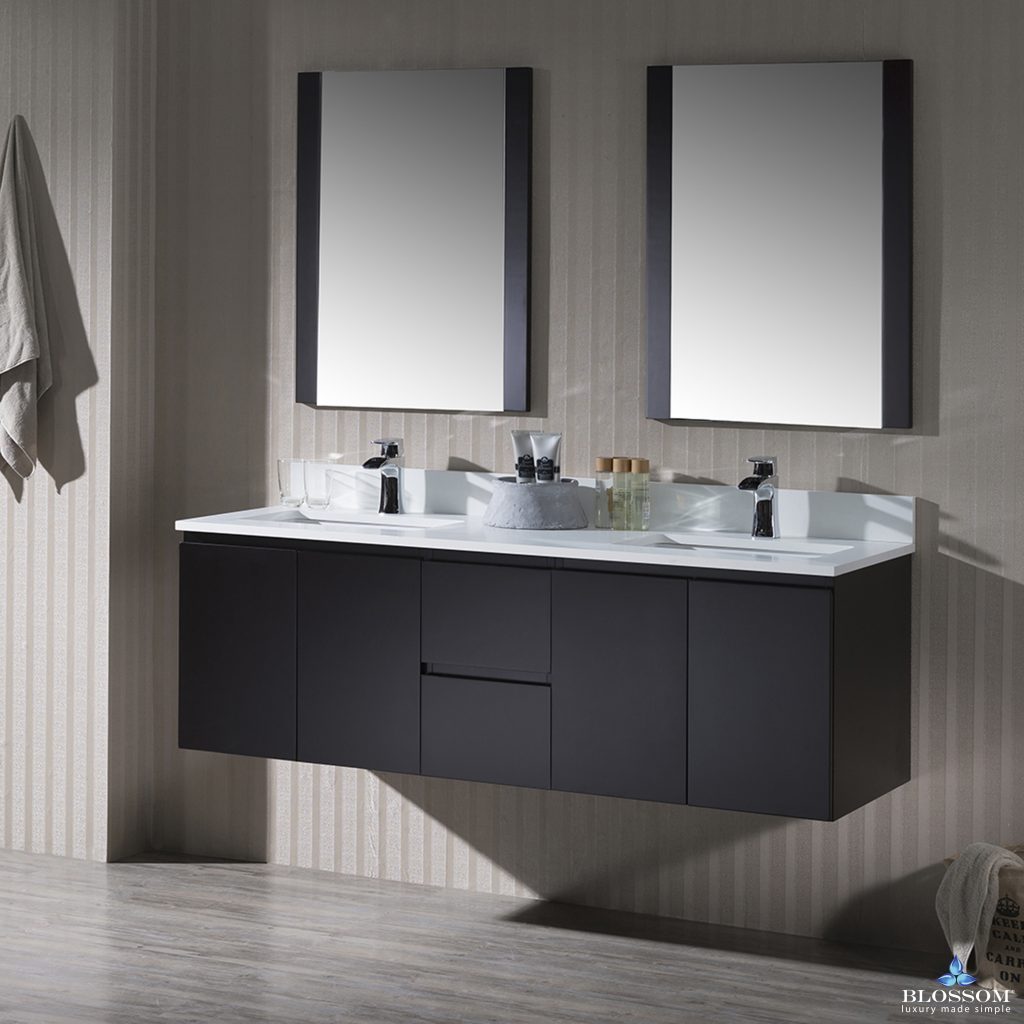 Monaco 60 Inch Wall Hungs Vanity