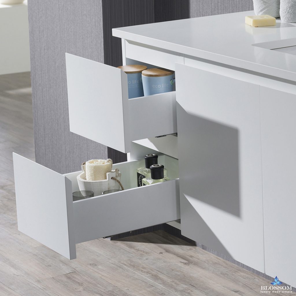 Monaco 42 Inch Vanity (Wall Hung, Chrome Legs, Wood Legs)