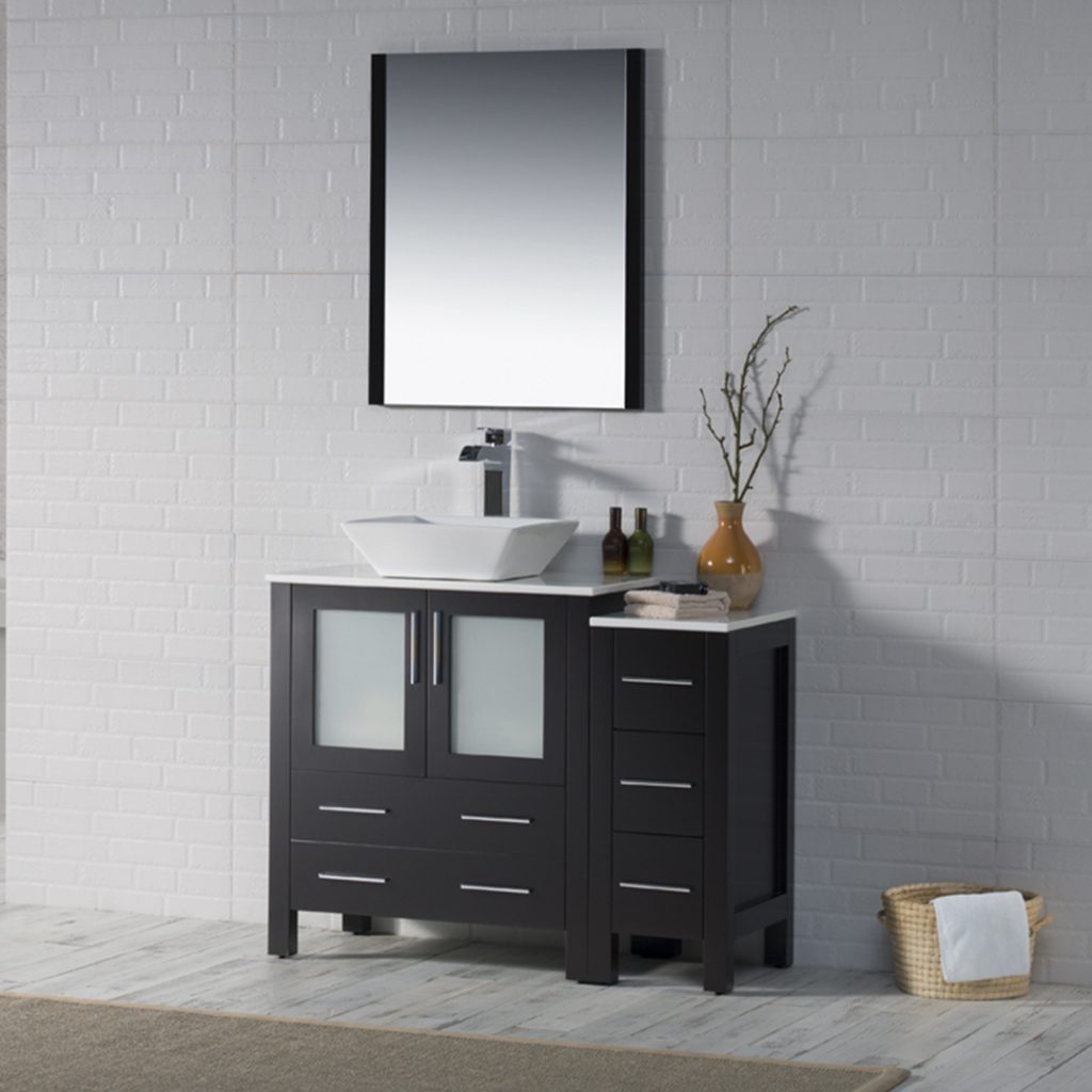 Sydney 42 Inch Vanity with Side Cabinet
