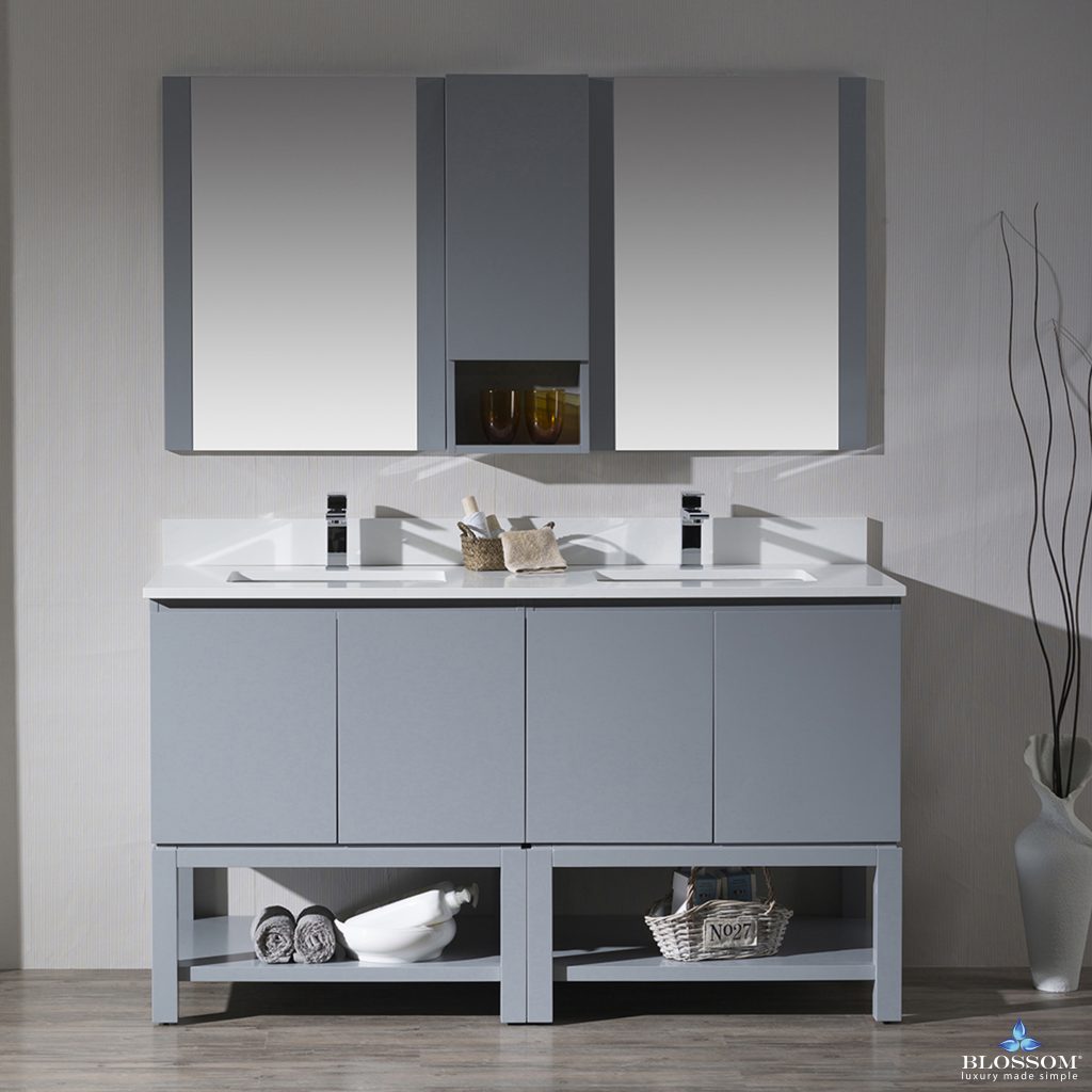 Monaco 60 Inch Free-Standing Vanity
