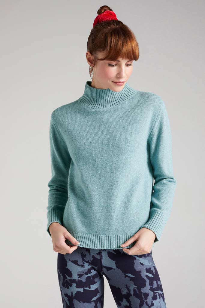 Boxy Rib-Neck Merino Bamboo Jumper
