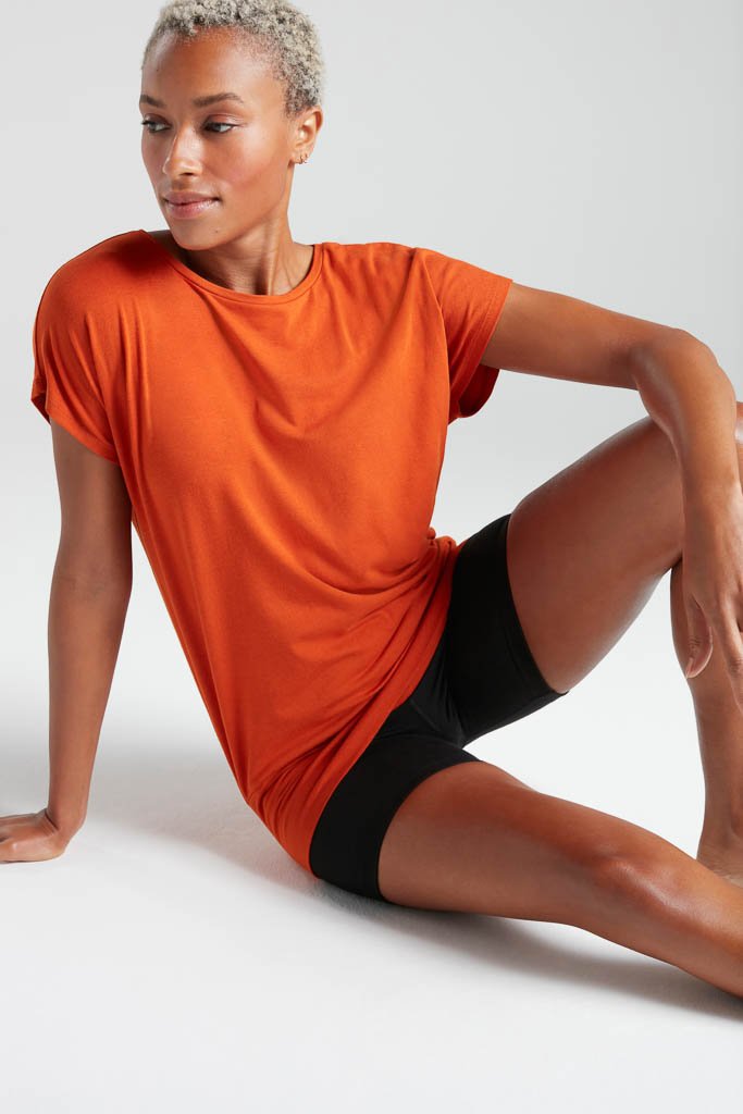 Short Sleeve Bamboo Flow Top