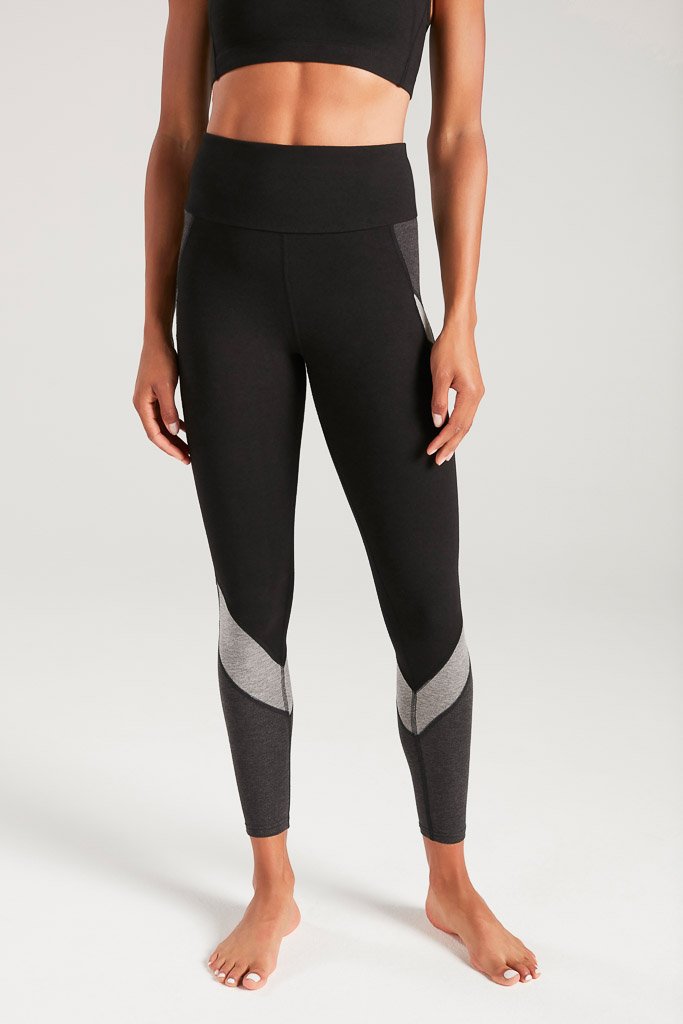 High Waist Panelled Enduro Bamboo Leggings