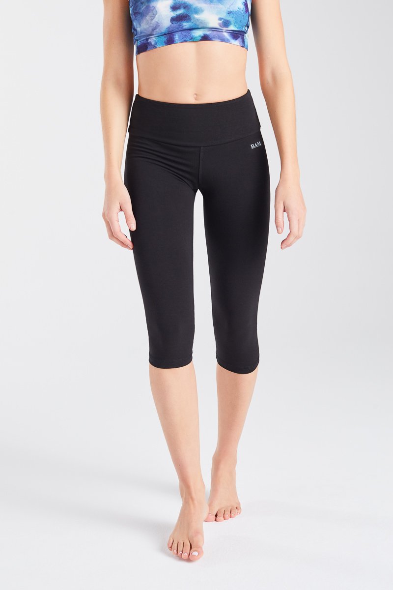 Deep Waist Capri Bamboo Enduro Leggings