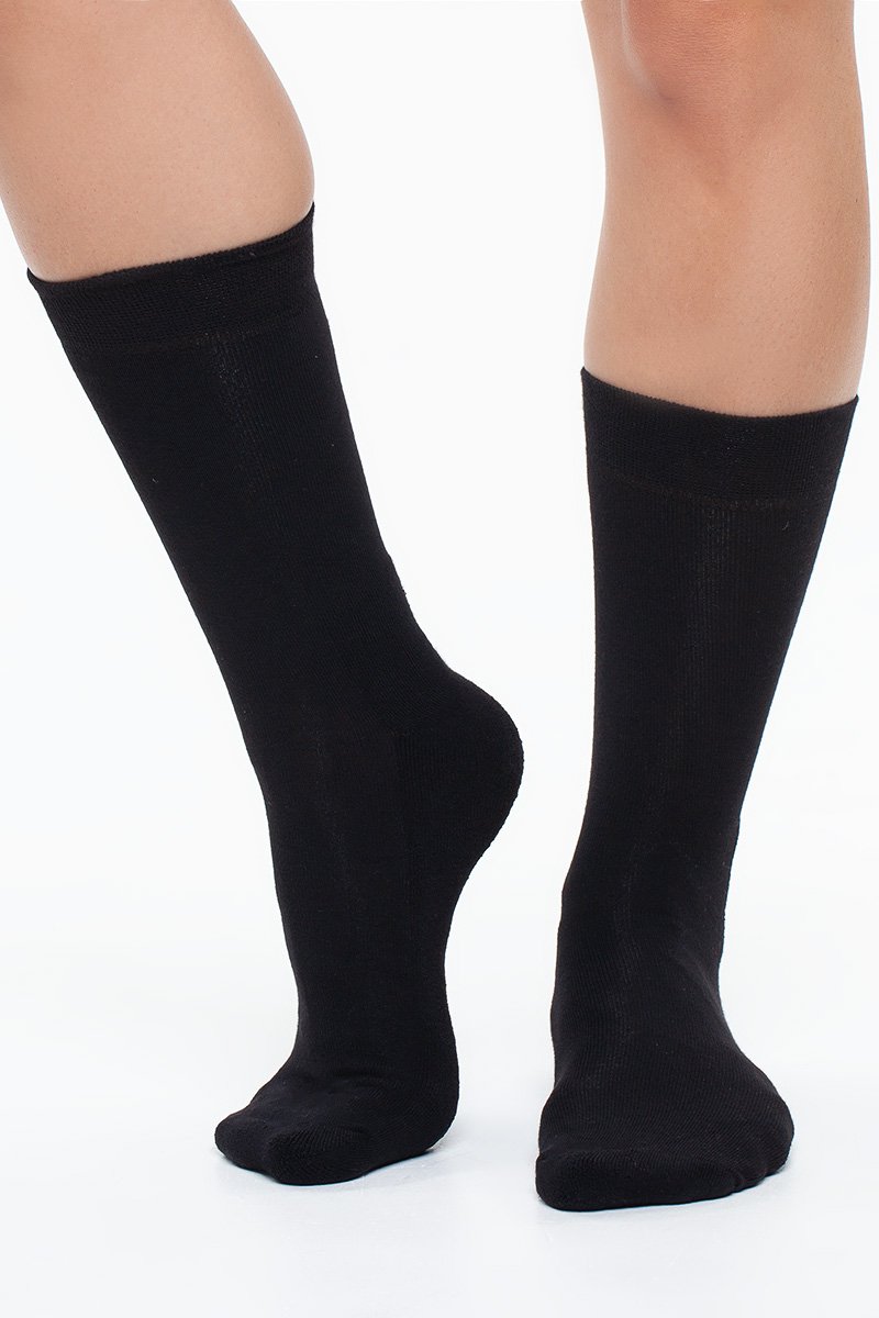 Bamboo Socks Actives Black 3 Pairs