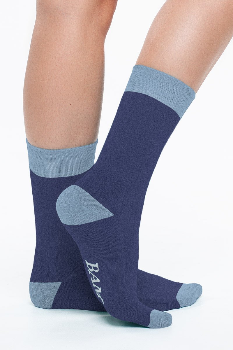Bamboo Socks Actives New Blues 4 Pairs