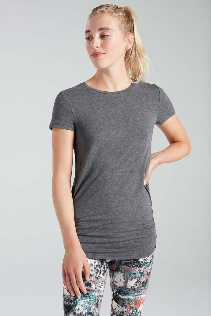 Gathered Hem Bamboo T-Shirt