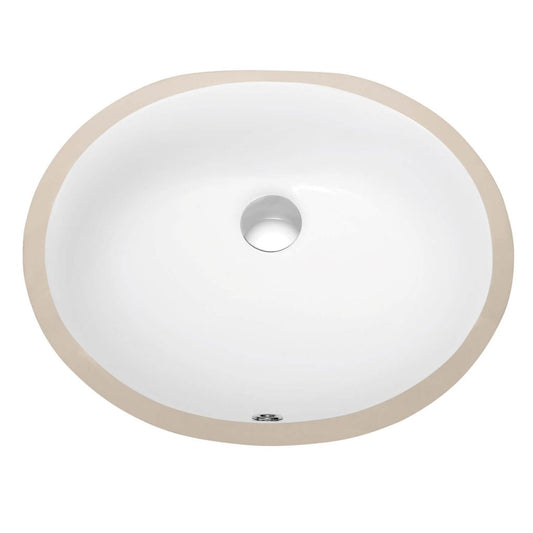 Undercounter Basin – White 19″ X 16″ Oval – C09 1916W