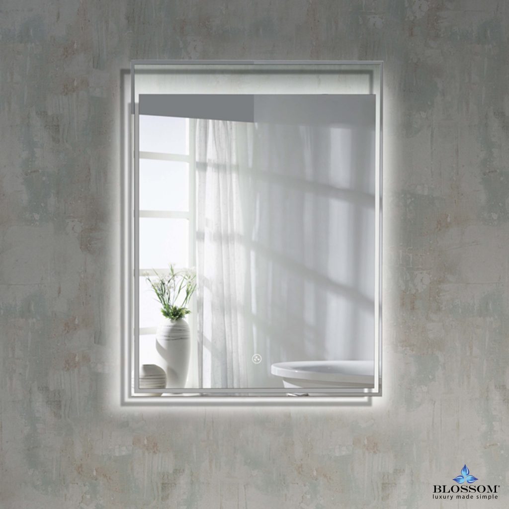 Alpha 24 Inch LED Illuminated Backlit Mirror
