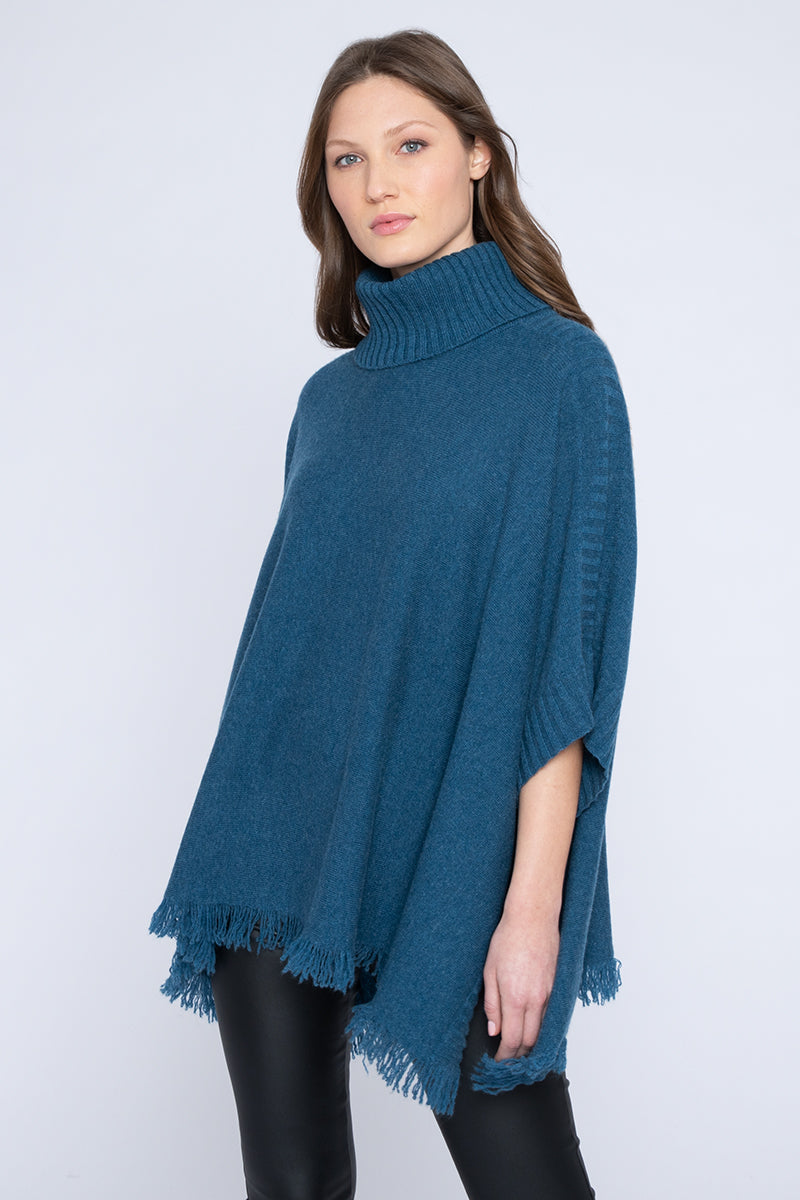 Kinross Fringe Cowl Poncho