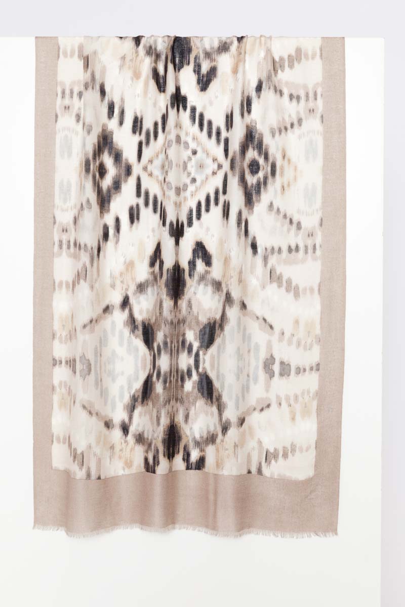 Kinross Mountain Ikat Print Scarf