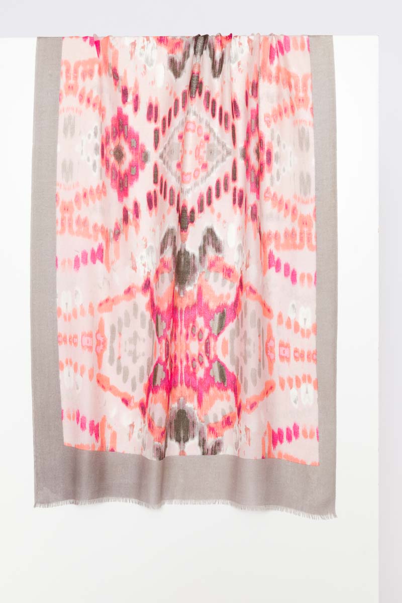 Kinross Mountain Ikat Print Scarf