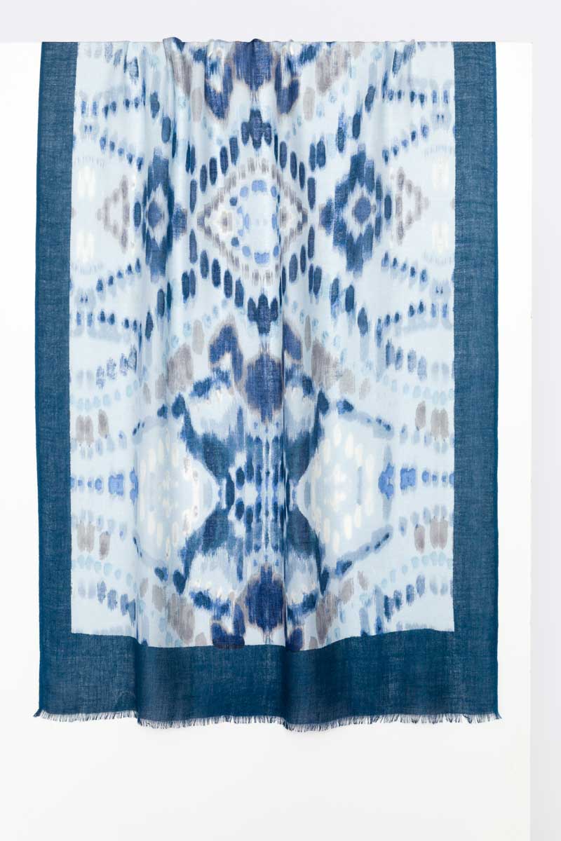 Kinross Mountain Ikat Print Scarf