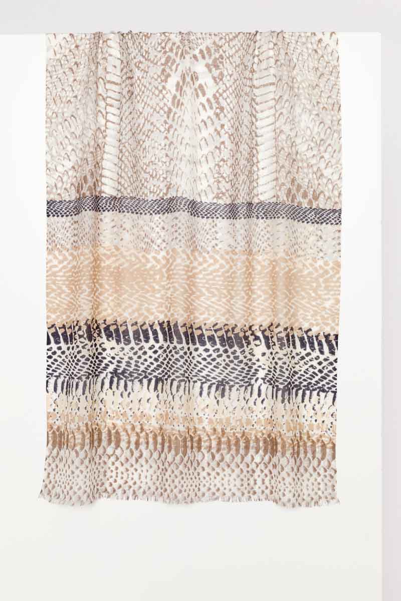 Kinross Geo Animal Print Scarf