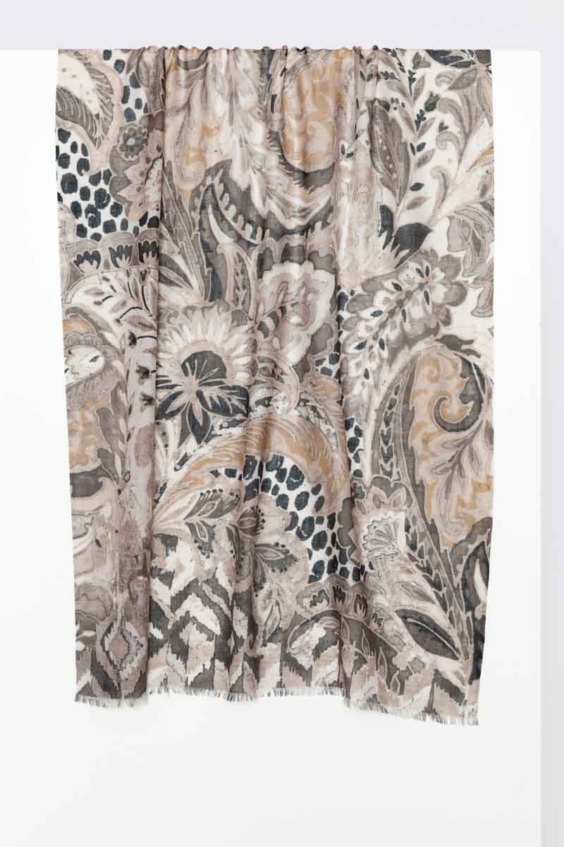 Kinross Boho Paisley Print Scarf