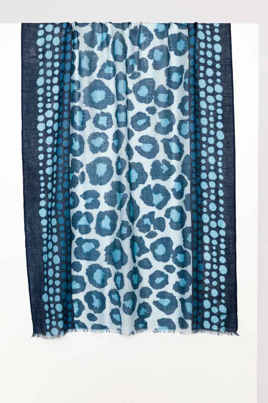 Kinross Spotted Leopard Print Scarf