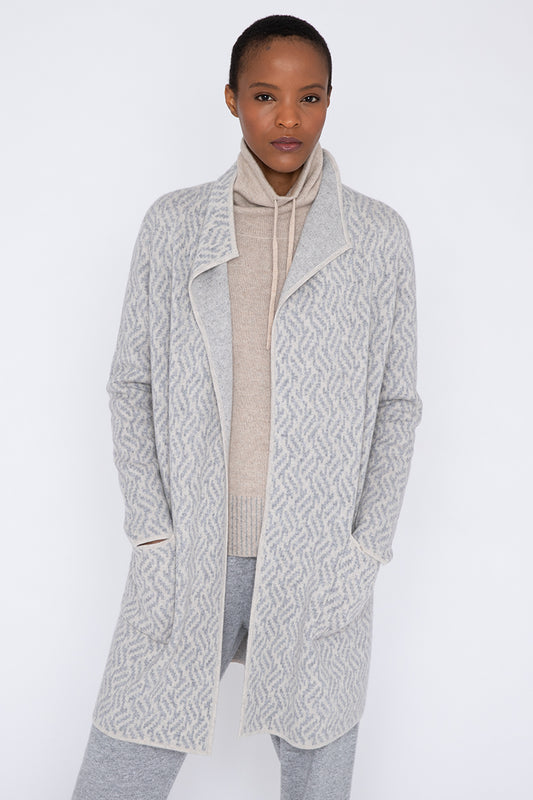Kinross Reversible Jacquard Cardigan