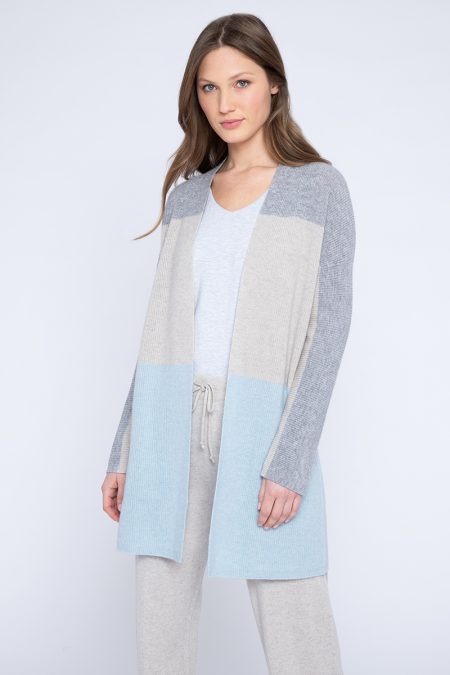 Kinross Colorblock Easy Cardigan