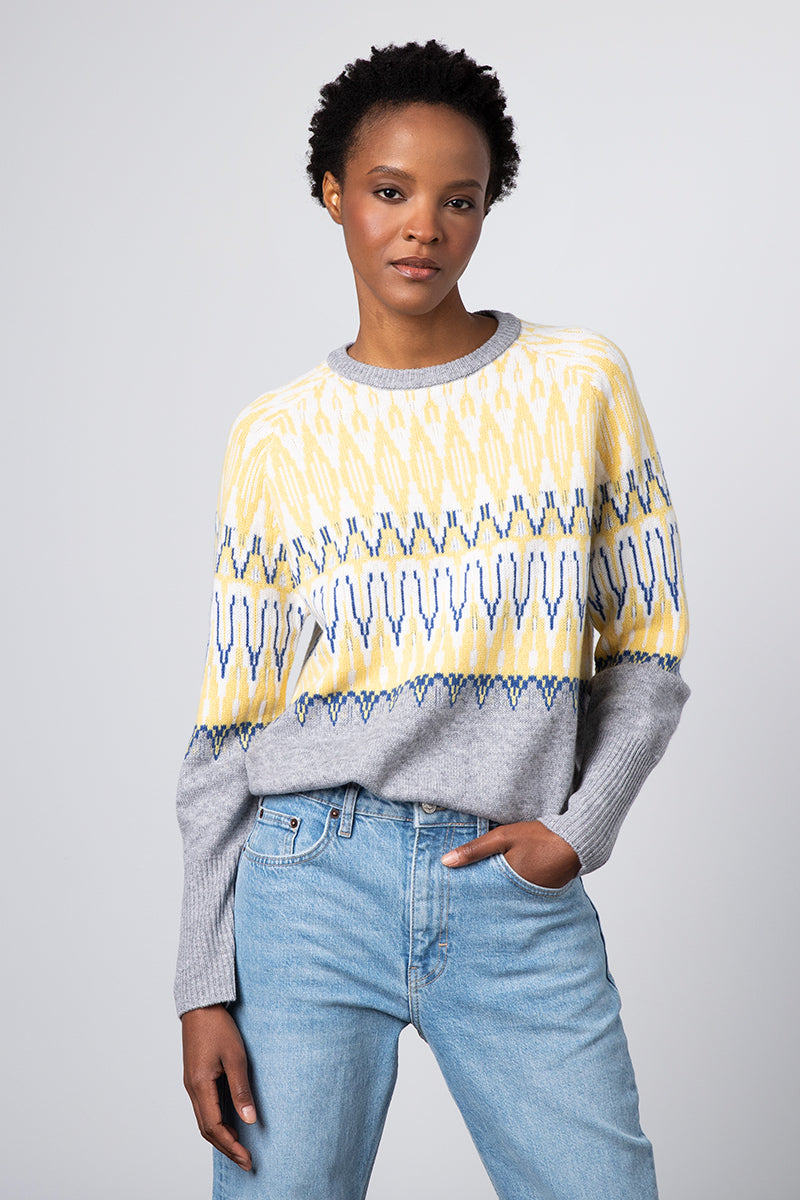 Kinross Cashmere Cozy Nordic Crew