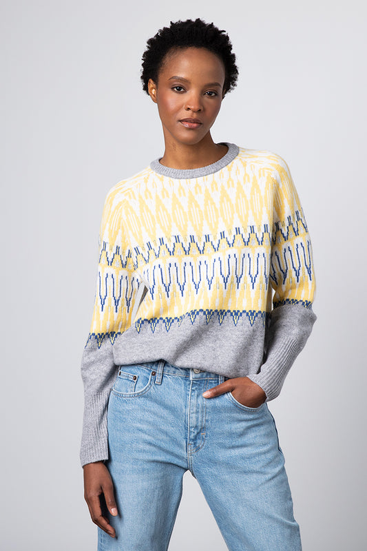 Kinross Cashmere Cozy Nordic Crew